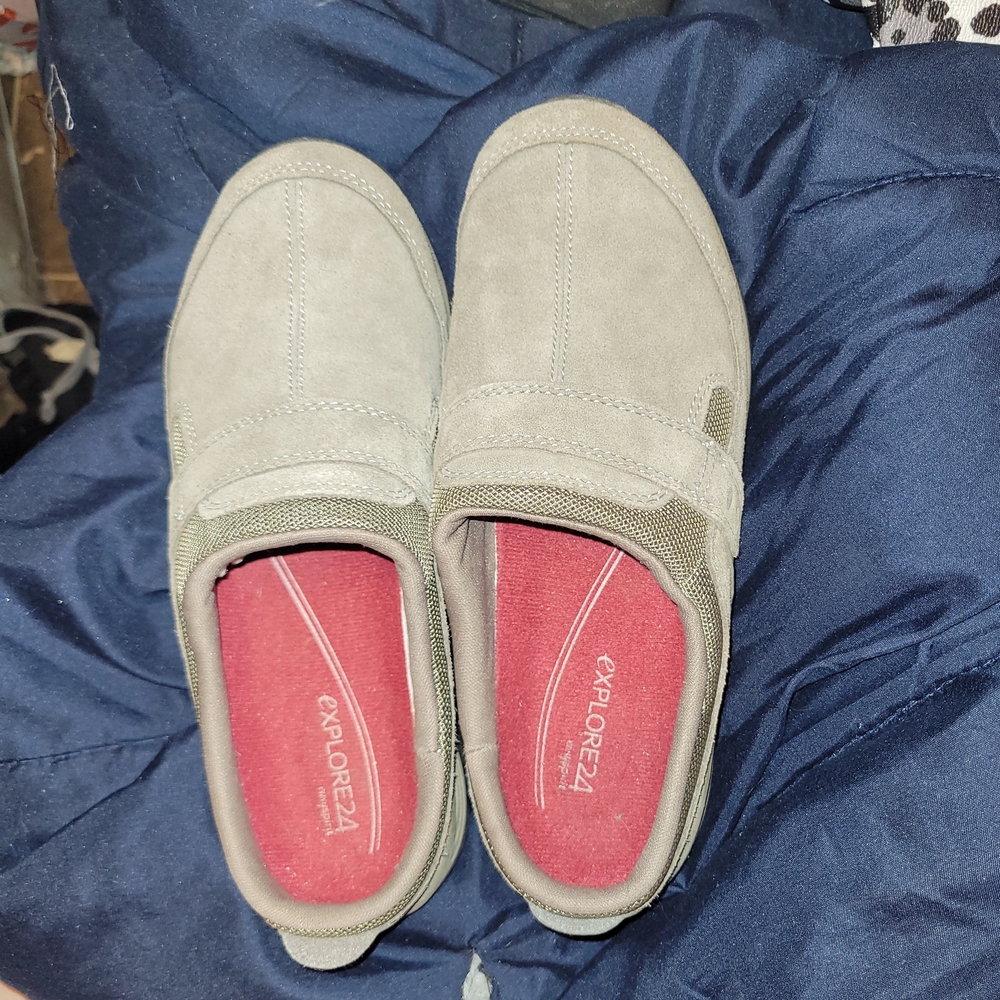 Women's Gray Slip Ons